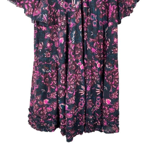 ULLA JOHNSON Fawn floral Dress in Midnight Sz 6 - Picture 7 of 13